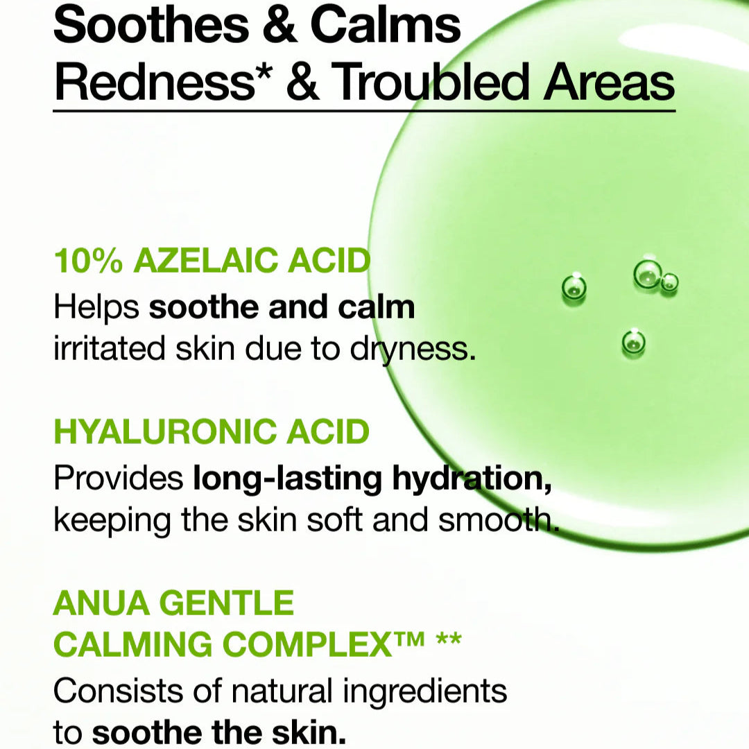 Anua | Azelaic Acid 10 Hyaluron Redness Soothing Serum